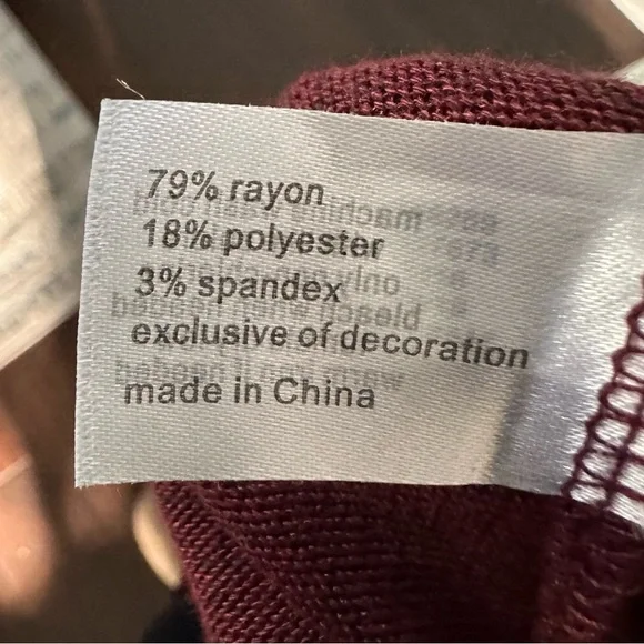 Lane Bryant Maroon V-Neck Dress with Lace Detail
Size 18/20 - Picture 5 of 5